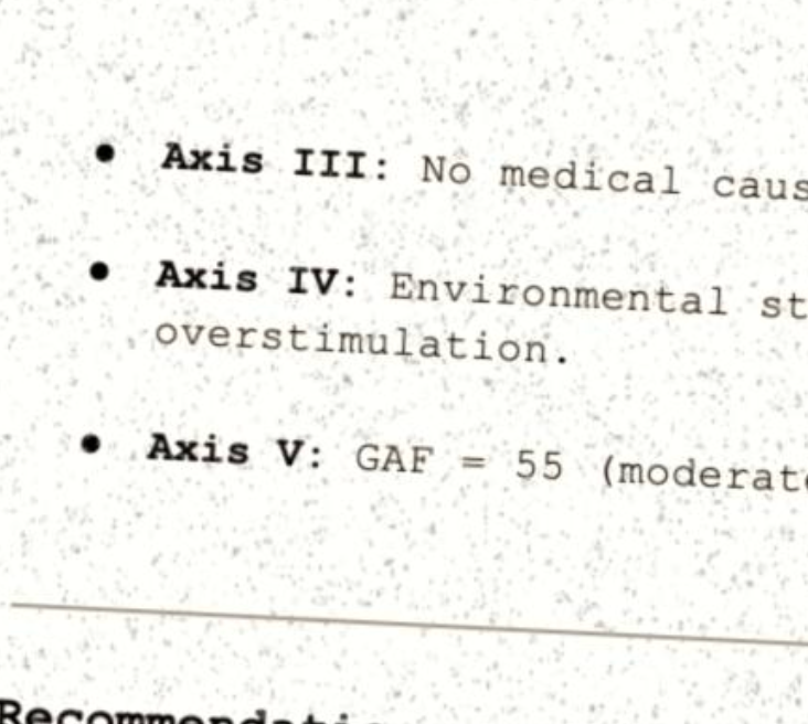 1995-1996 Psychiatric File